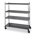 Chrome Wire Cart 24 in W 60 L B78651