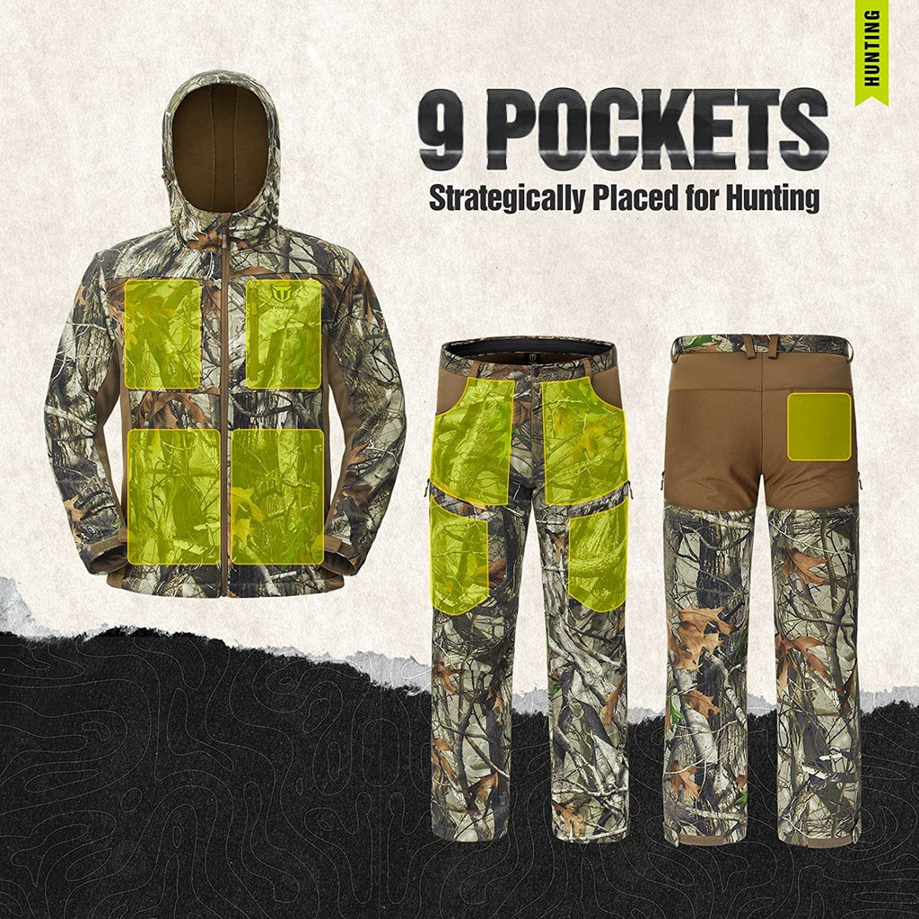 Hunting Jacket and Pants with Fleece Lining P23708