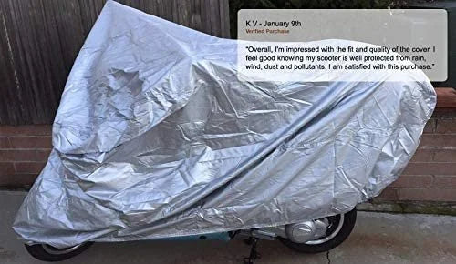 Motorcycle Cover with Securing Straps and Storage Bag R755768