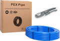 3/4 Inch x 100 Ft Blue Pex-b Pipe with Pipe Cutter Z4256