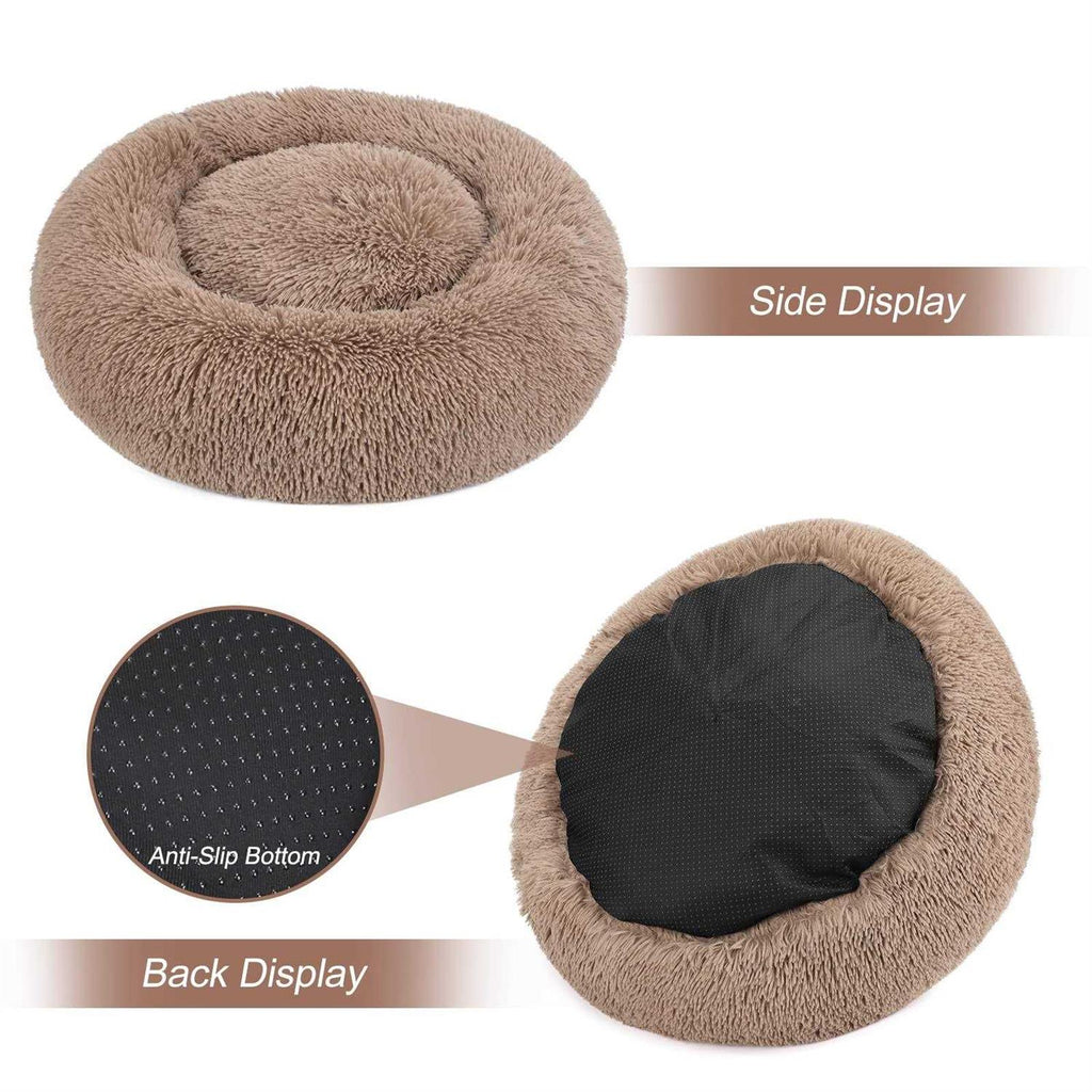 Orthopedic Donut Cuddler Round Dog Bed Washable Cat Cushion D249781