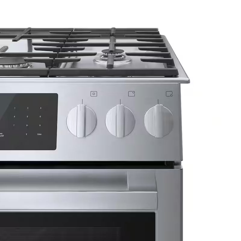 30 in. 4.6 cu. ft. Slide-In Dual Fuel Range with Convection Oven Stainless Steel C160