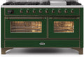 Emerald Green Dual Fuel Propane Gas Range L665