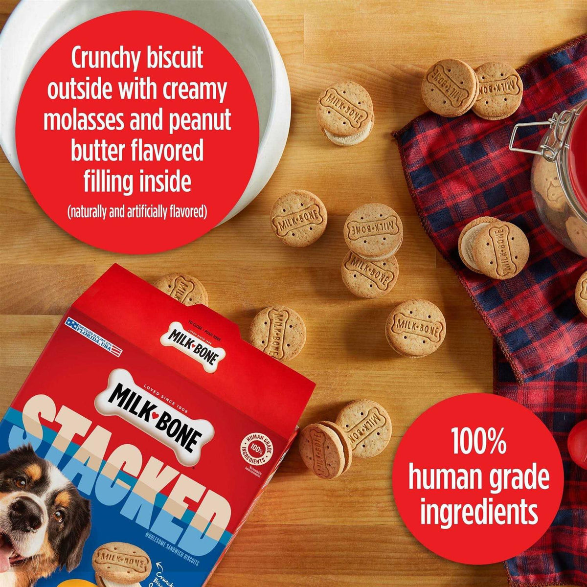 Molasses & Peanut Butter Dog Treats T891
