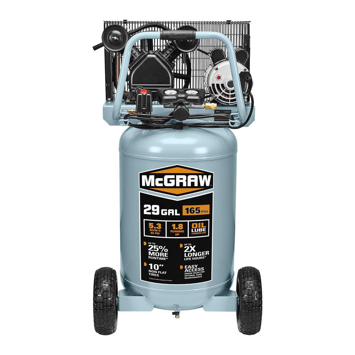 29 Gallon 165 PSI Oil-Lube Belt Drive Air Compressor Z25578