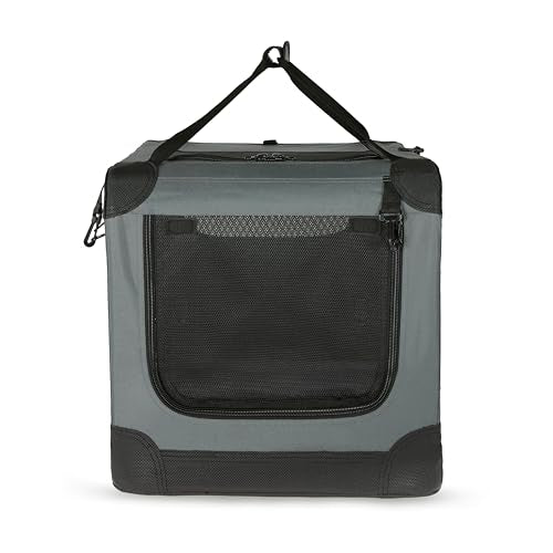 Tan Soft-Sided Folding Dog Travel Crate Kennel U510353