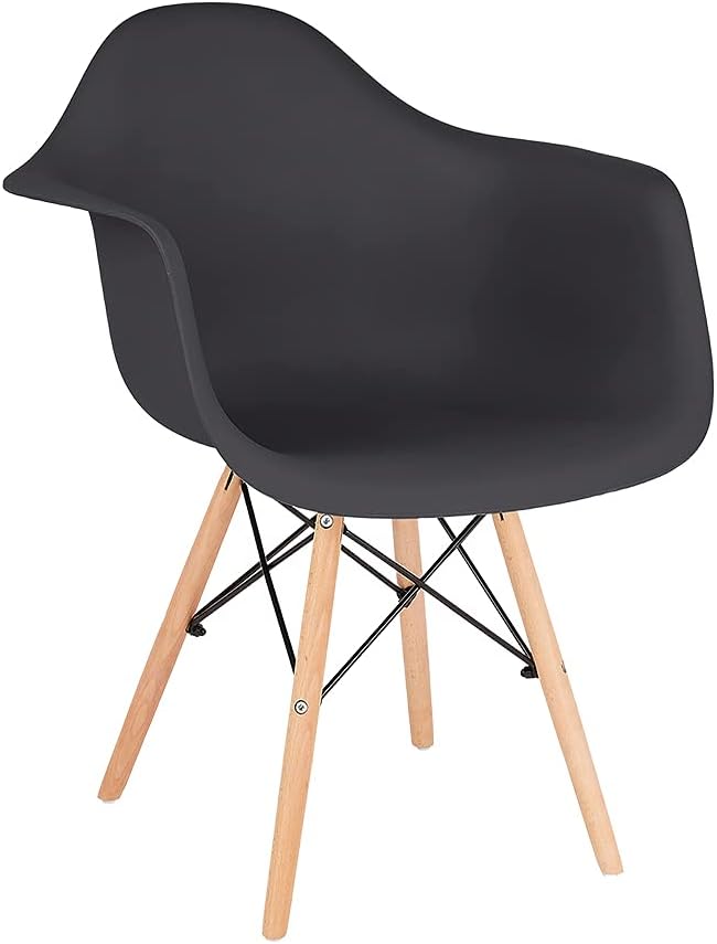 Black Molded Shell Dining Chair B460