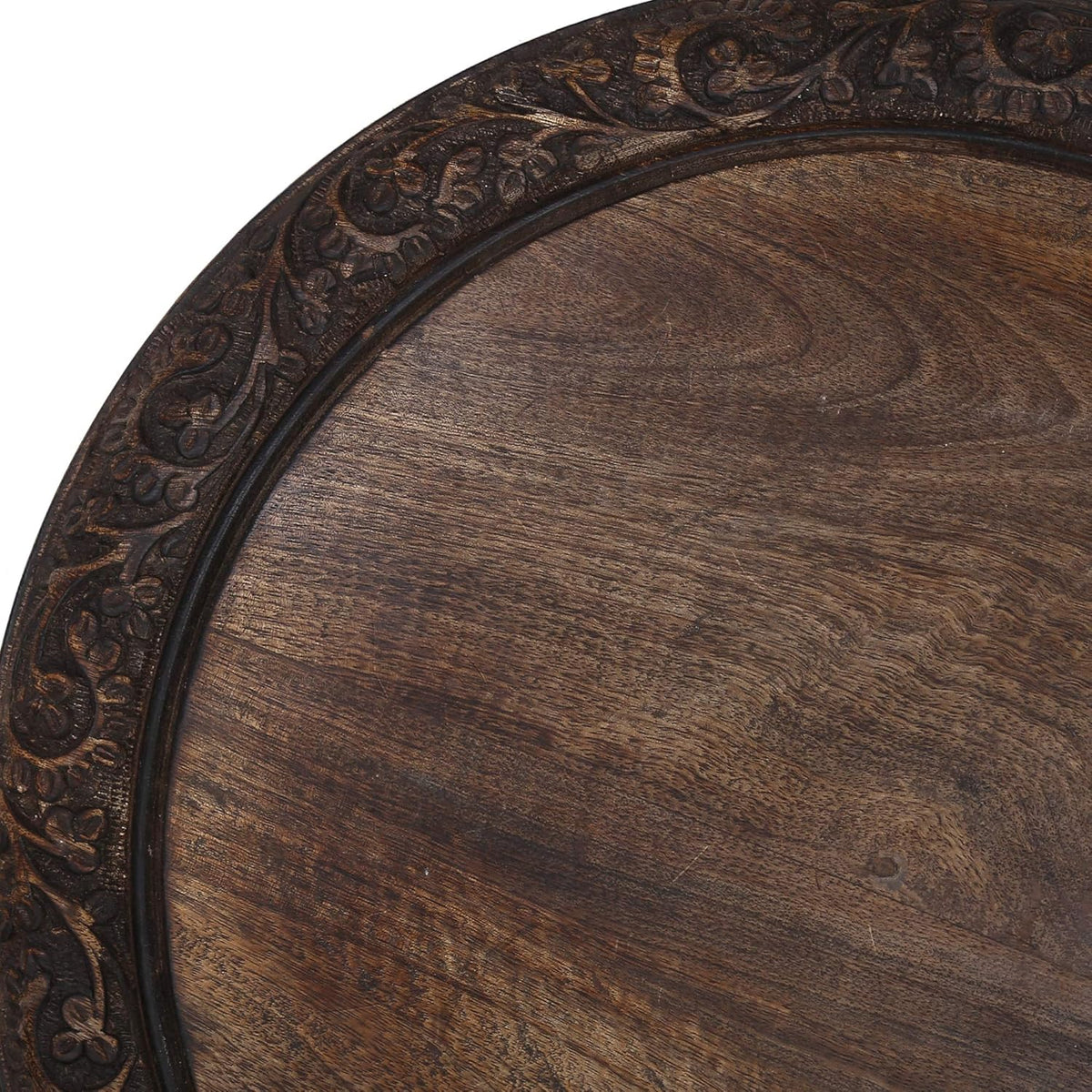 Antique Solid Carved Wood Coffee Table T394