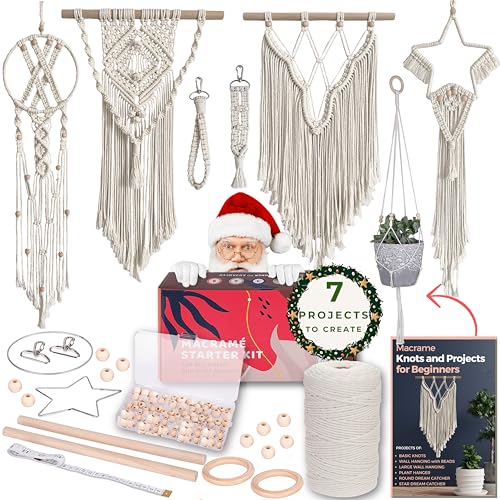 Macrame Kits for Adults Beginners with 112 Supplies and 7 Projects Book V692271