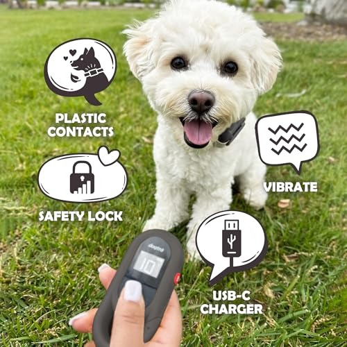 Tan Waterproof Rechargeable Dog Training Collar with Remote X540