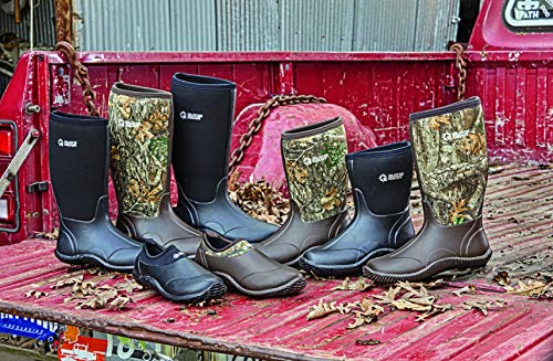 Men's Waterproof Rubber Hunting Work Rain Boots 12", 5mm Neoprene V7828