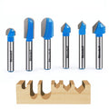 1/4 Carbide V Groove Round Nose Router Bit M264536