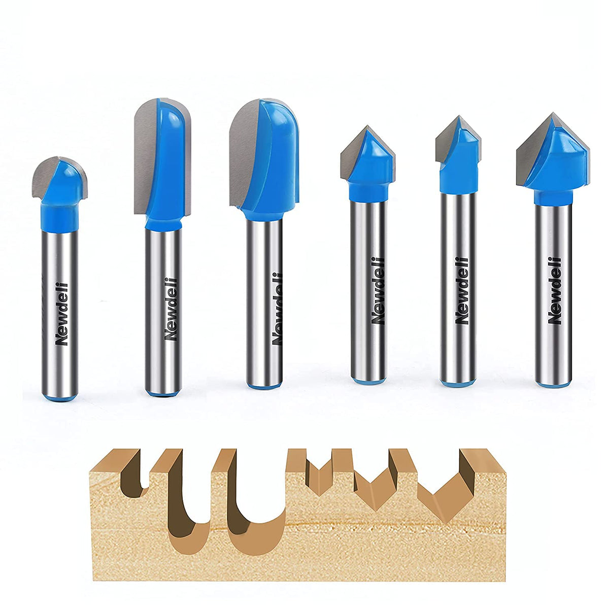 1/4 Carbide V Groove Round Nose Router Bit M264536