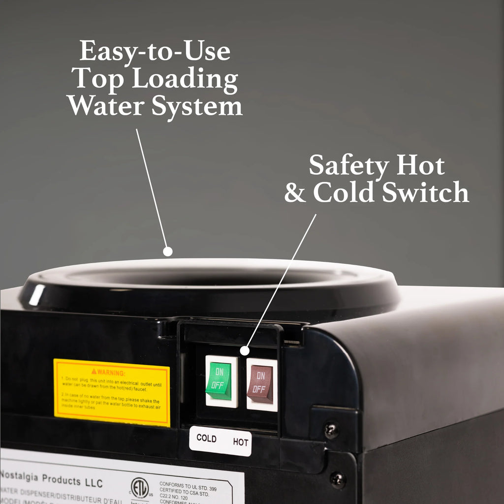 Black Top Loading Water Dispenser N166