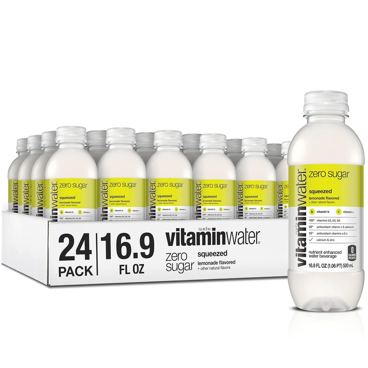 16.9 Fl Oz (24 Count) Electrolyte Enhanced Lemonade Water K399