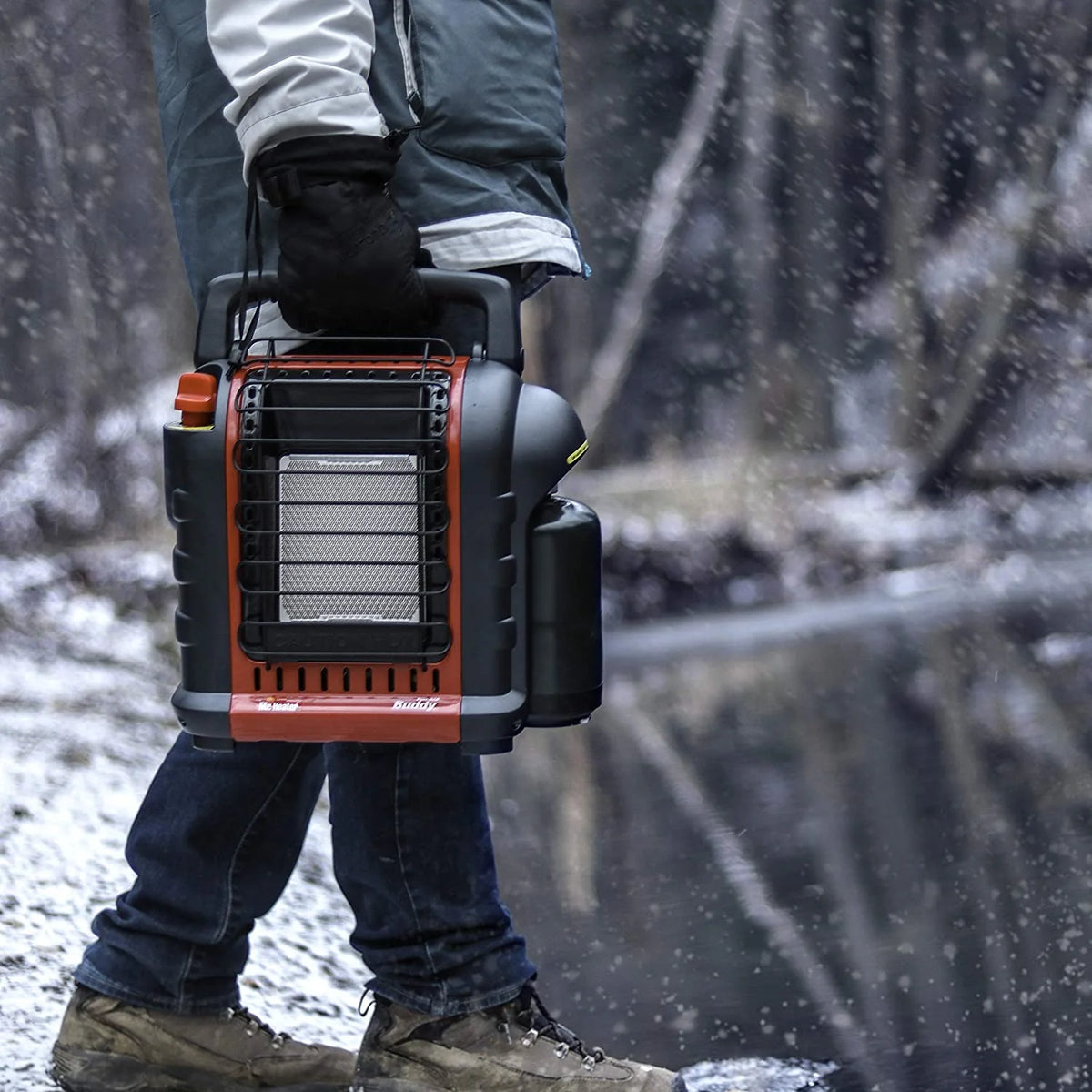 Red-Black Portable Propane Radiant Heater C344