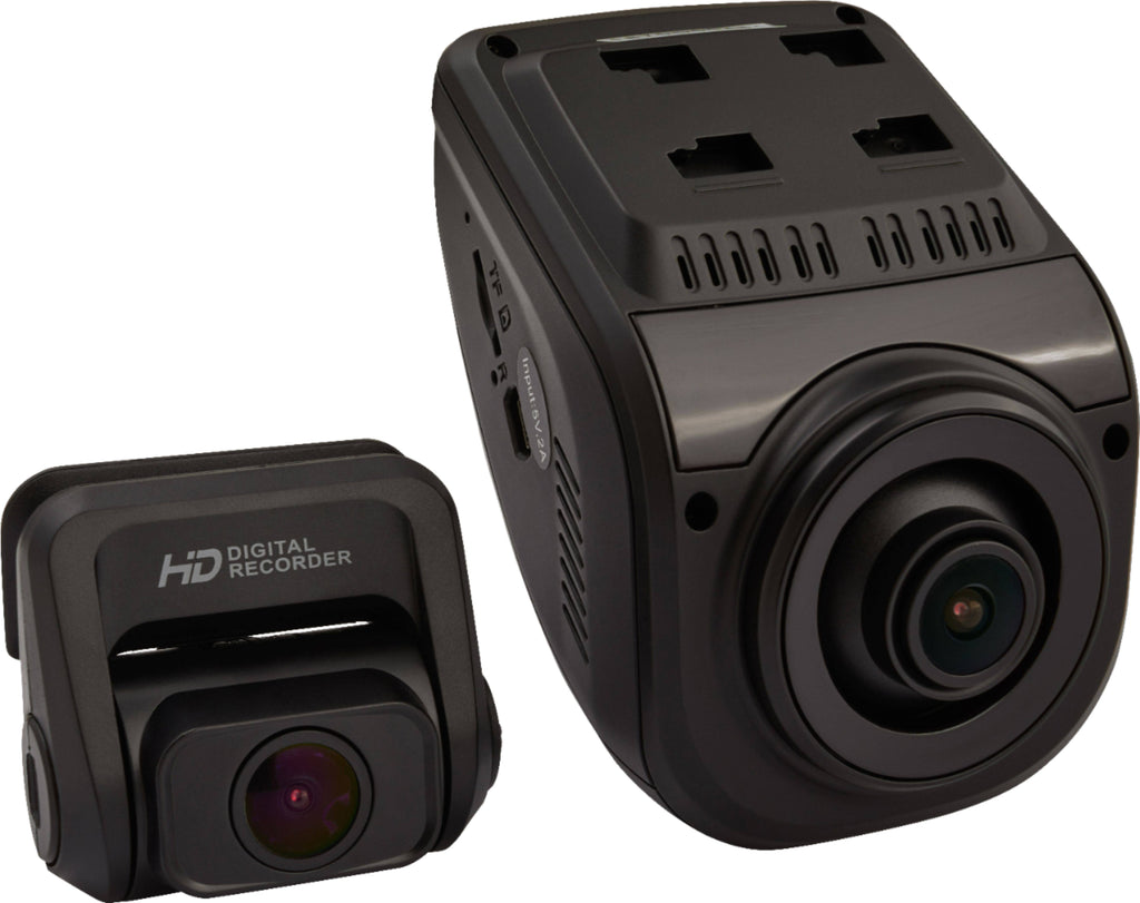 Black Front and Rear Dash Cam D818