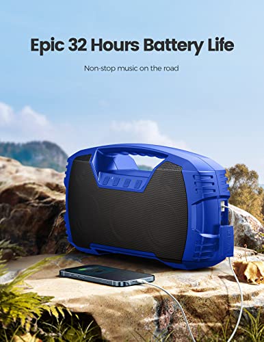 IPX7 Waterproof 40W Portable Bluetooth Speaker with Subwoofer K7412