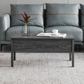 Dark Grey Oak Lift-Top Coffee Table with Storage N423