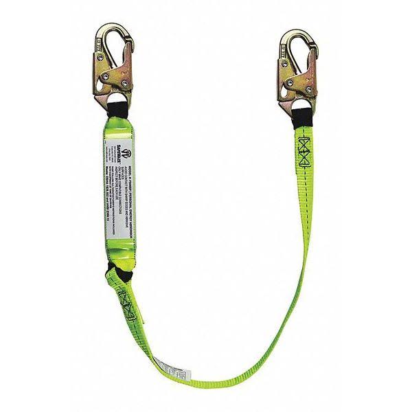 4 ft Energy Absorbing Lanyard with Locking Snap Hooks W52431