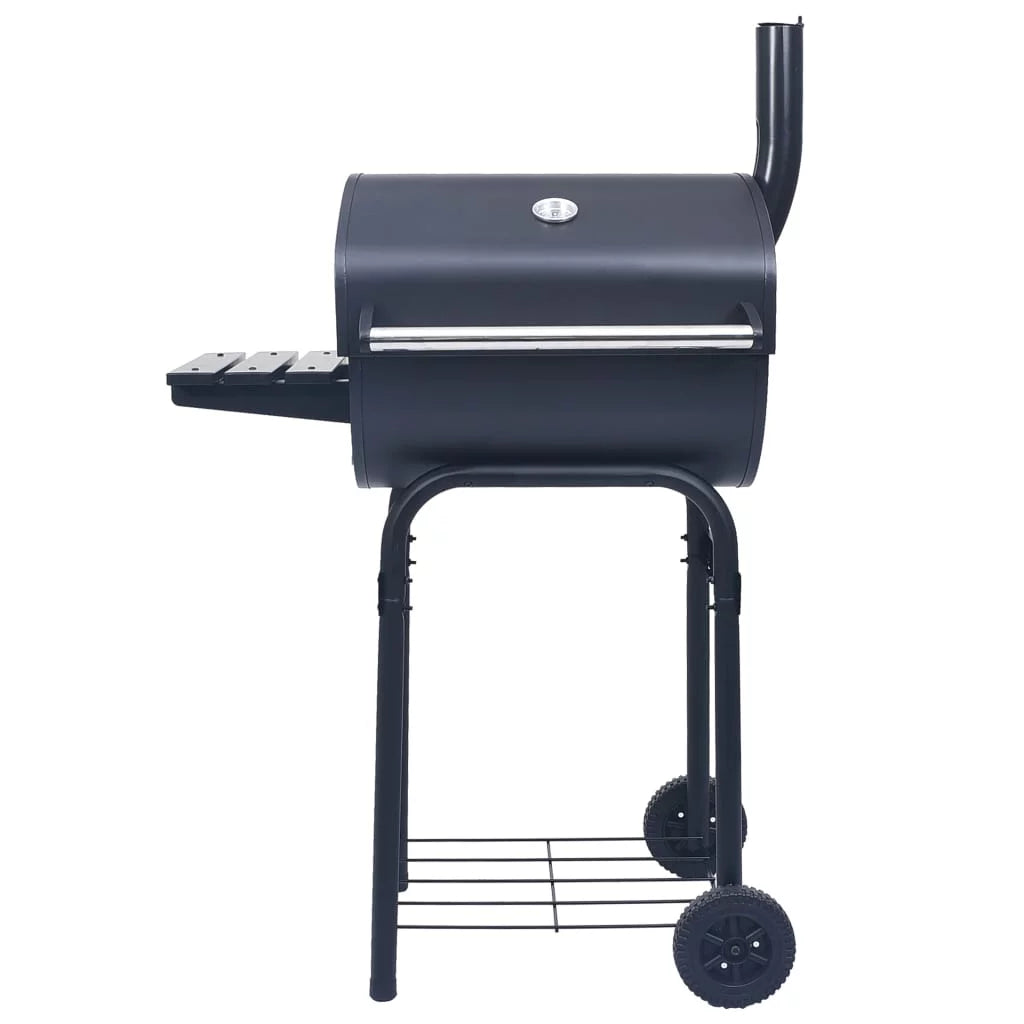 Charcoal BBQ Grill Smoker with Bottom Shelf Black G82038