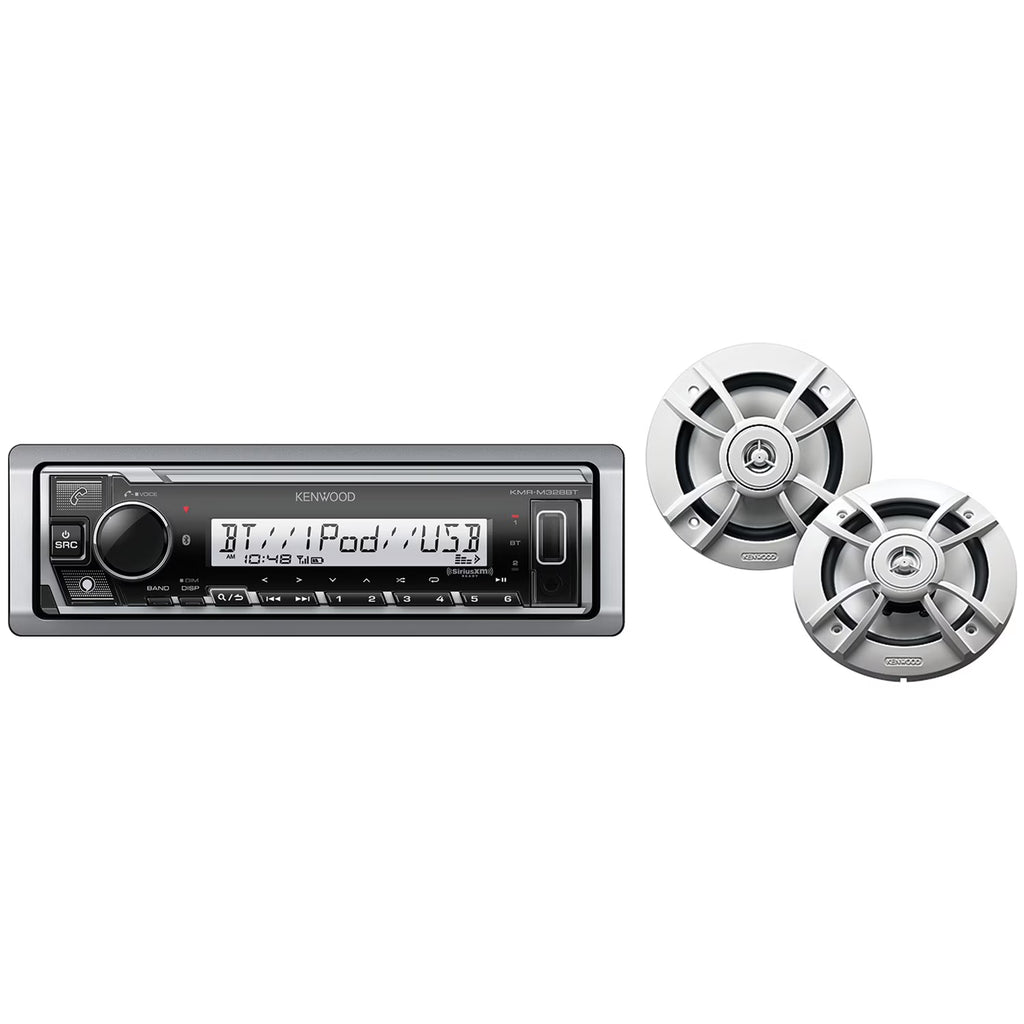 Marine Single-Din Digital Receiver with Two 6.5-Inch Speakers H2187