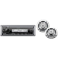 Marine Single-Din Digital Receiver with Two 6.5-Inch Speakers H2187