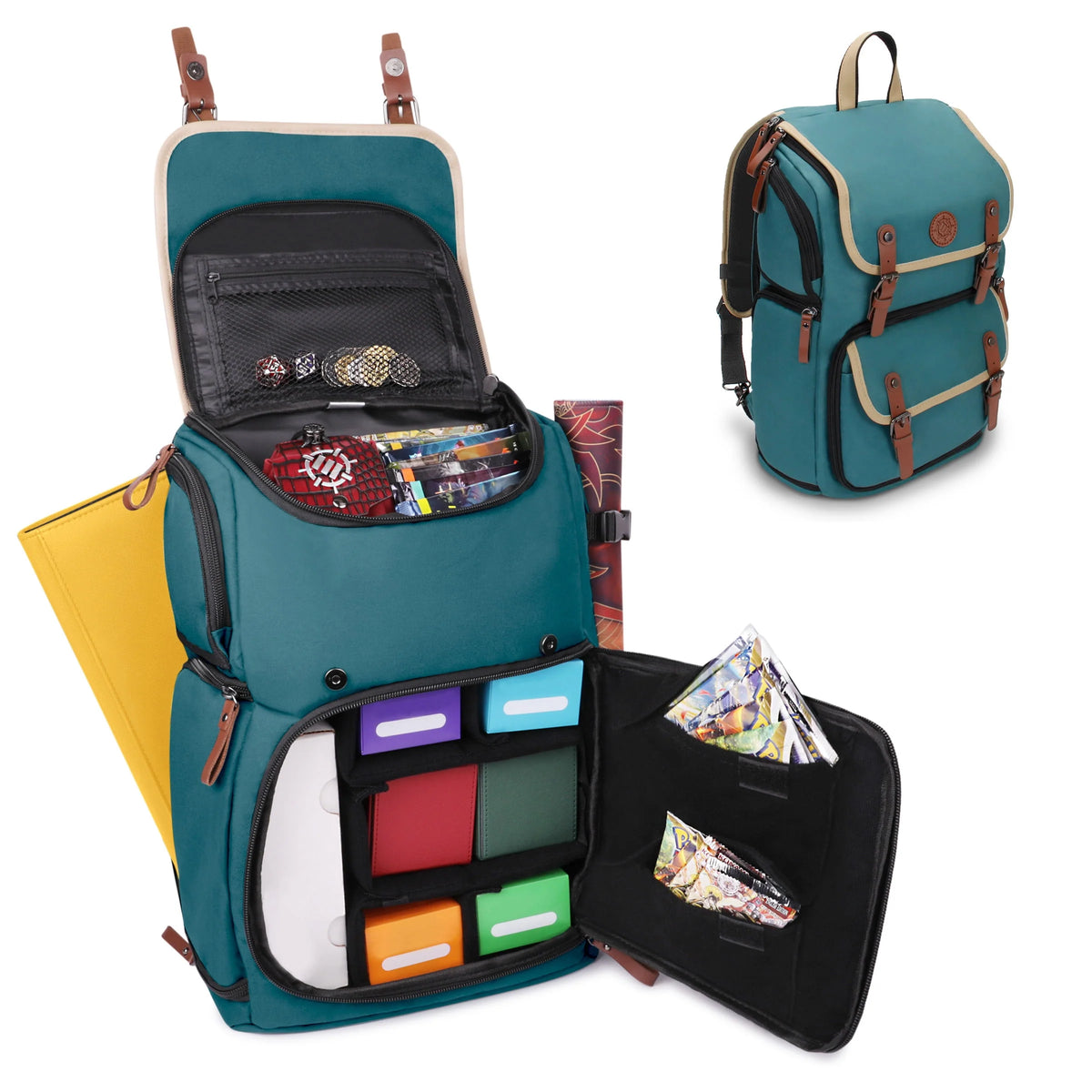 Full-Size Trading Card Storage Box Backpack B2569