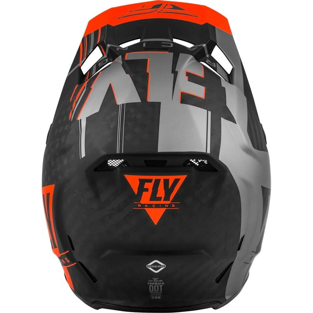 Matte Orange Grey Black Carbon Helmet C1983