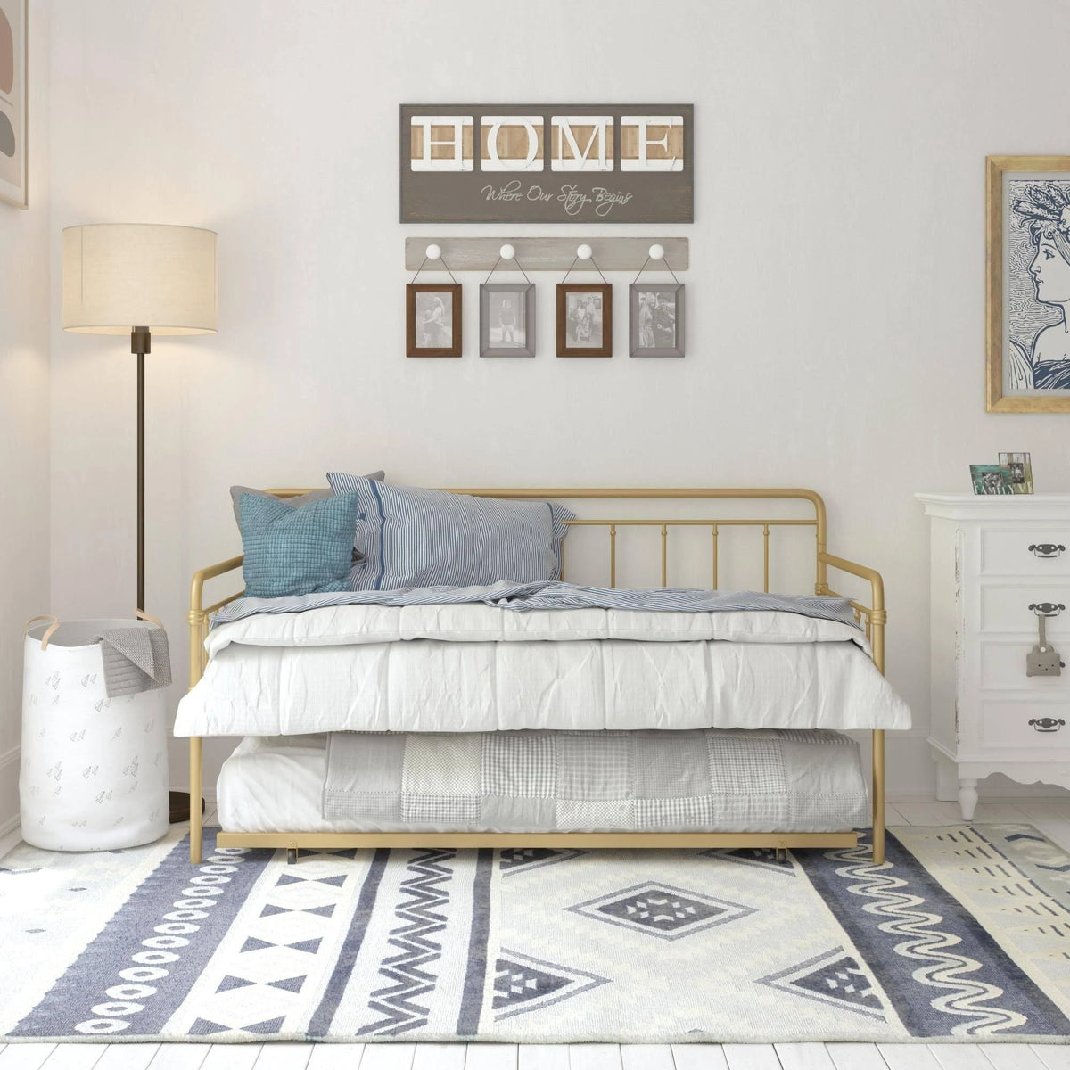 Bronze Metal Daybed/Trundle V351