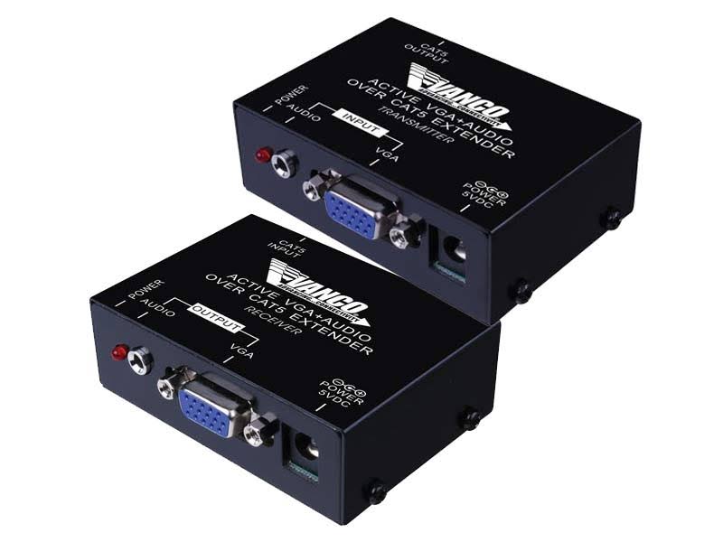 VGA Over Cat5e Extender with Audio W1107