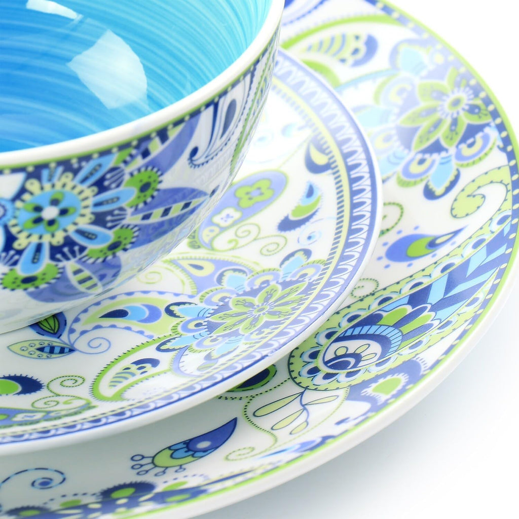 16 Piece Round Porcelain Dinnerware Set E397174