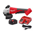 18-Volt Lithium-Ion Brushless Cordless 4-1/2 in./5 in. Grinder with 5.0Ah Starter Kit X69533