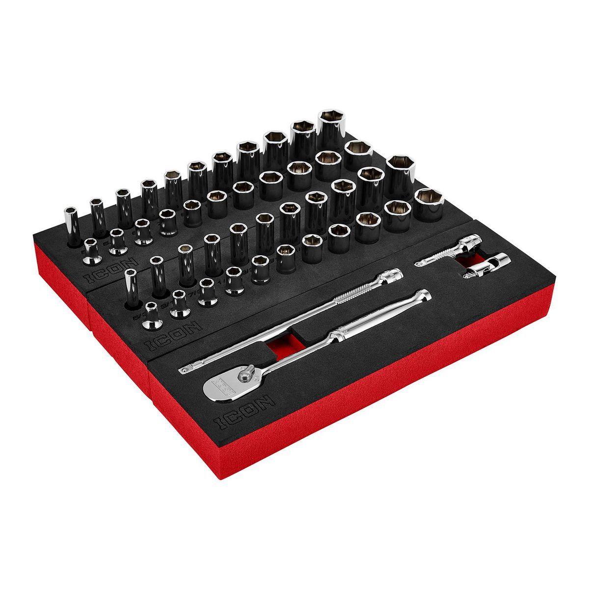 1/4 in. Drive SAE and Metric Socket Set, 48-Piece L749902