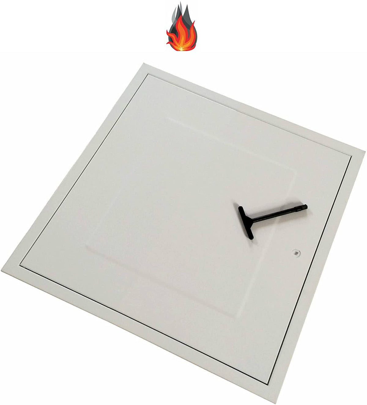 White Fire Resistent Loft Hatch Door T8962