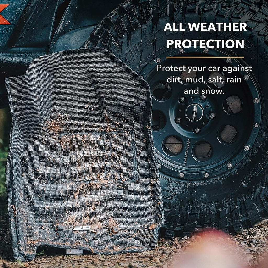 All-Weather Floor Mats Custom Fit Car Floor Liners Black K464391