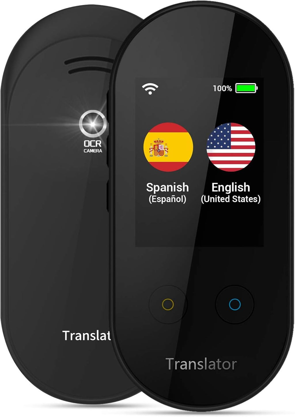 Black Pack of 2 Language Translator Device with 2.4 inch Touchscreen H100528