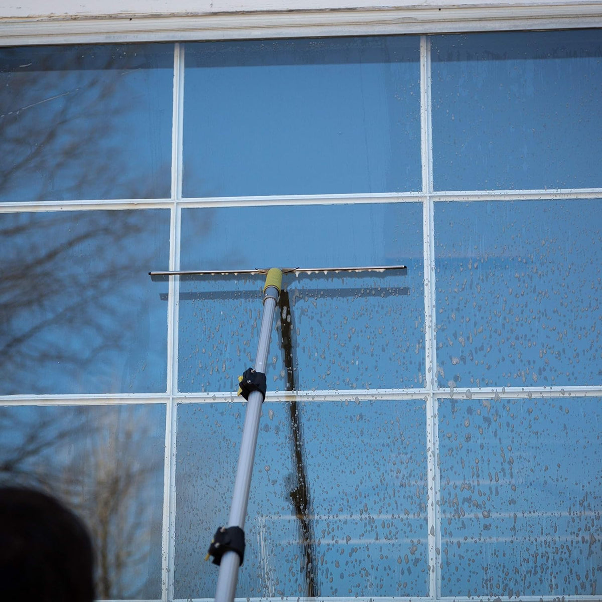 7-30 Foot Extension Pole + Window Squeegee with Removable Blades R977