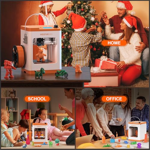 Mini 3D Printer, FDM 3D Printer, Fully Assembled Auto Leveling, Resume Printing, Removable Flexible Magnetic Build Plate R889556