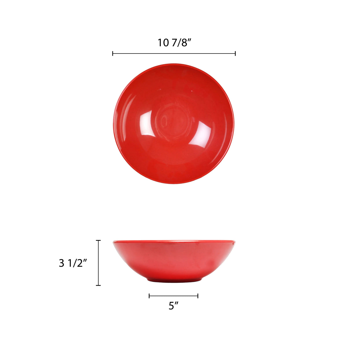 Passion Red Melamine Bowl 92 Oz C412614