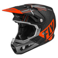 Matte Orange Grey Black Carbon Helmet C1983
