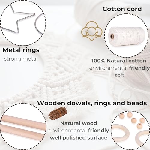 Macrame Kits for Adults Beginners with 112 Supplies and 7 Projects Book V692271