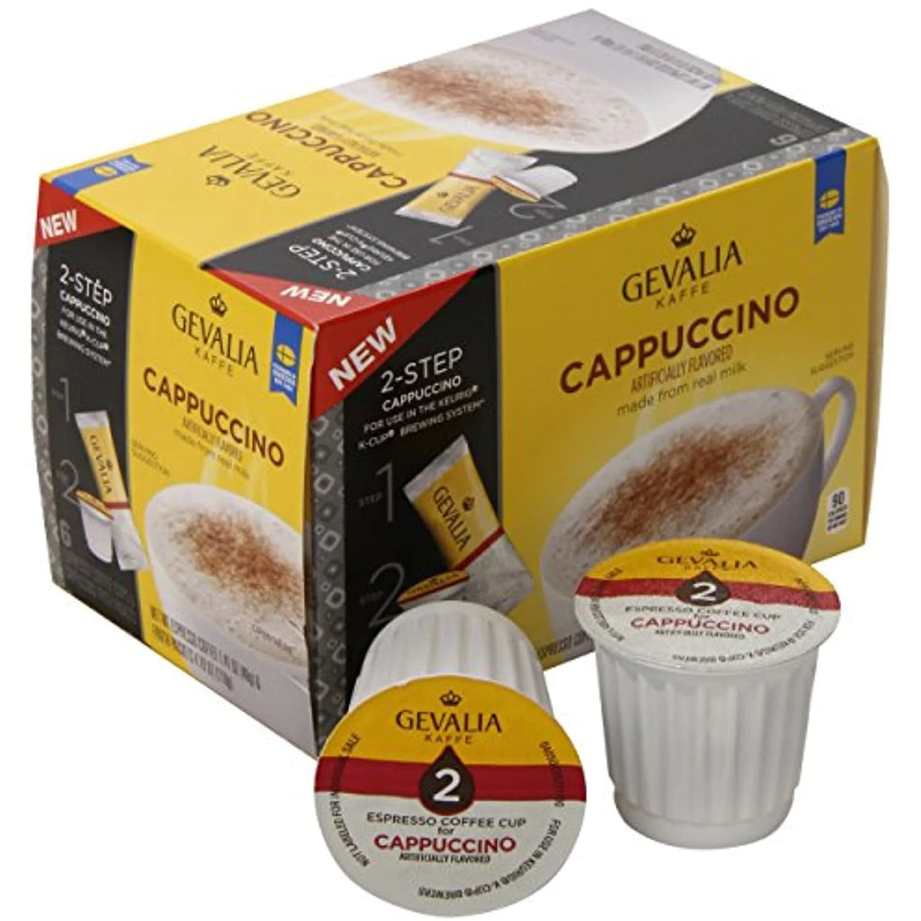 Cappuccino Espresso K-Cup & Froth Packets, 6 Count, 5.6Oz Box (Pack Of 3) I169247