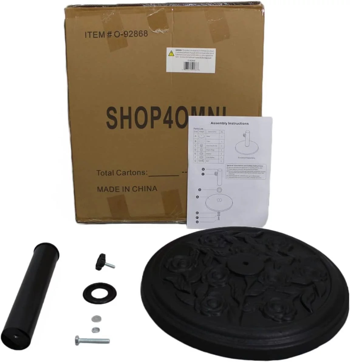 Heavy Duty Round Outdoor Patio Pool Umbrella Base Stand Q110781