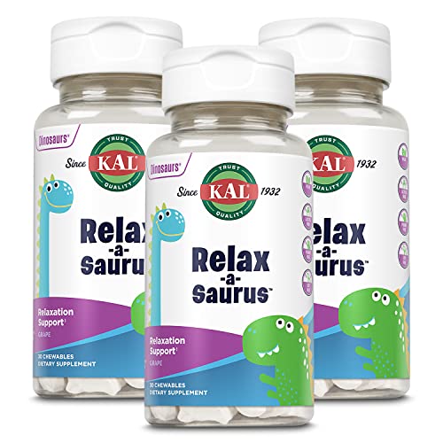 Stress Support Supplement for Kids L-Theanine Chewables Grape Flavor C282873