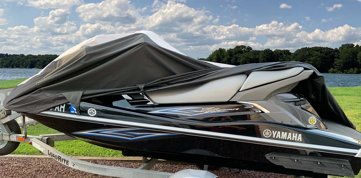 Black/Grey Jet Ski PWC Cover T6627