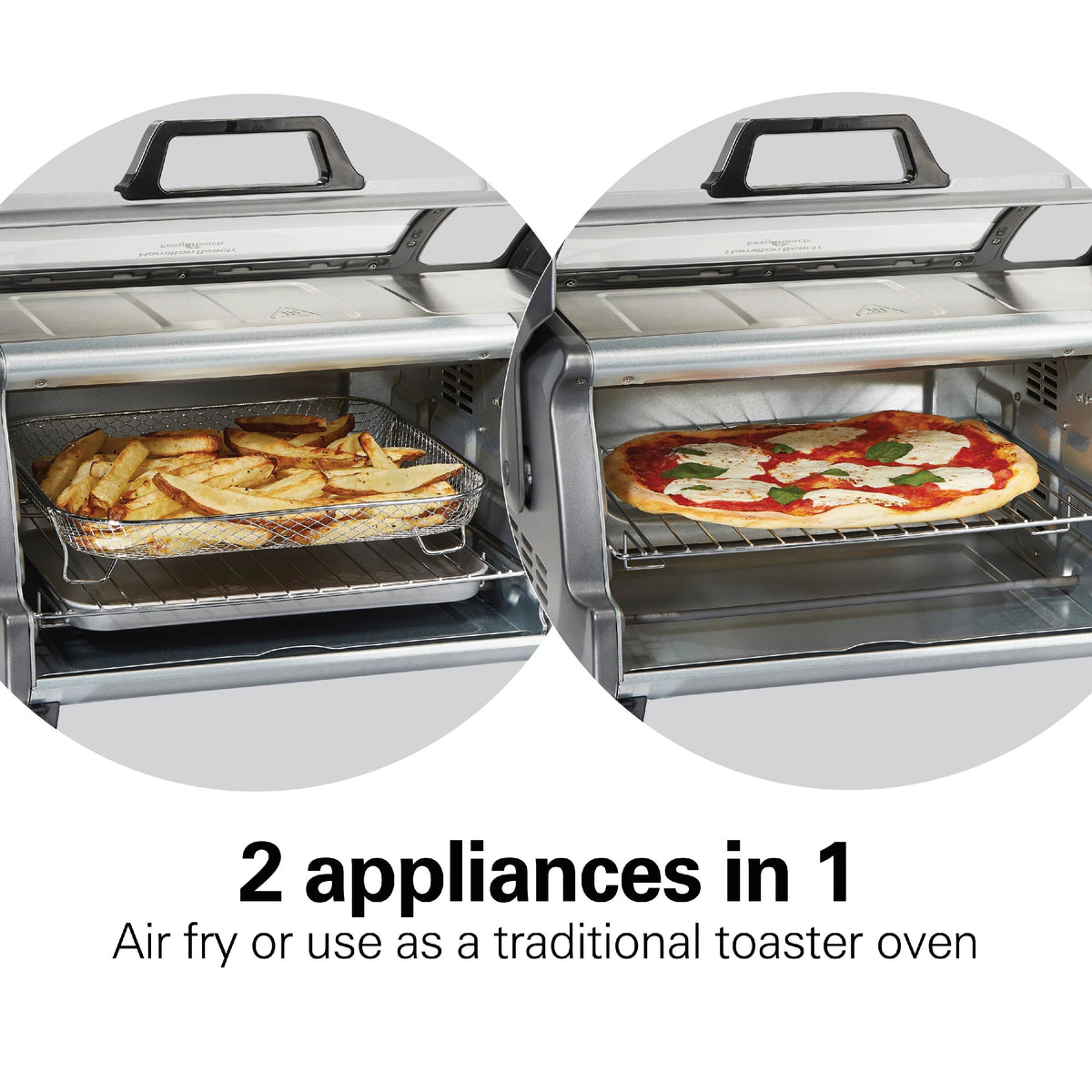 Sure-Crisp Air Fryer Toaster Oven, 6 Slice, Stainless Steel R763336