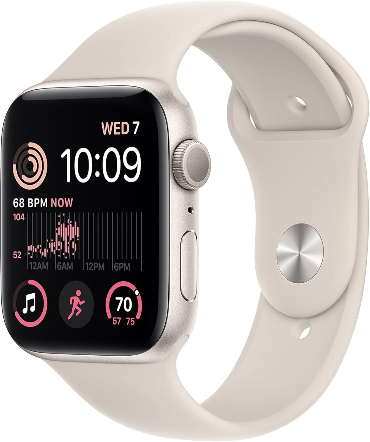 Starlight Aluminum 44mm GPS Smart Watch with Starlight Sport Band M1390