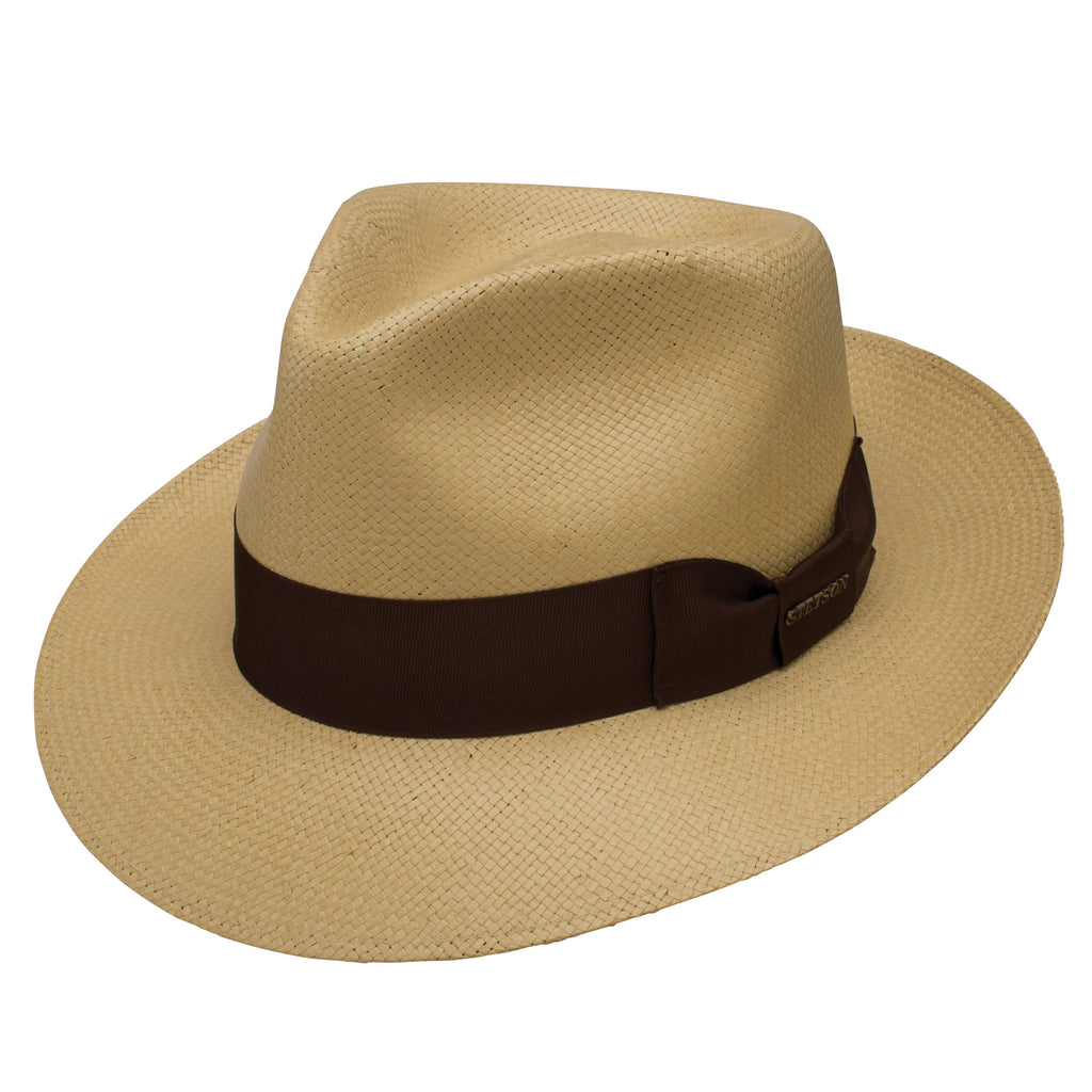 Shantung Straw Fedora Hat Q2514