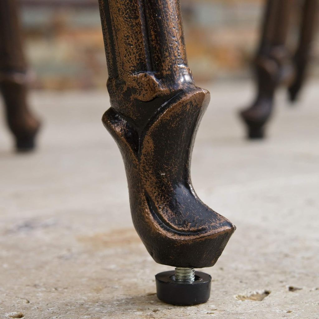 Cast Aluminum Bar Stools, 2-Pcs Set, Shiny Copper R8922